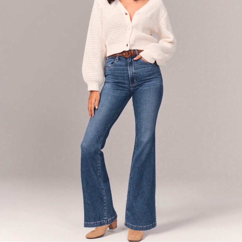 Abercrombie and Fitch High Rise Flare Jeans